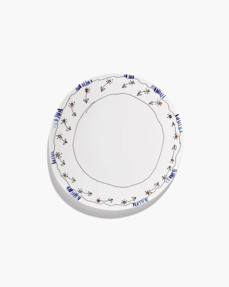 Plate L Anemone Milk Midnight Flowers – Image 7